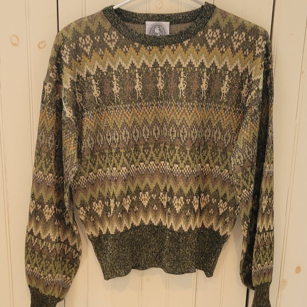 Happy Sheep Metallic Glitter Lorax Sweater